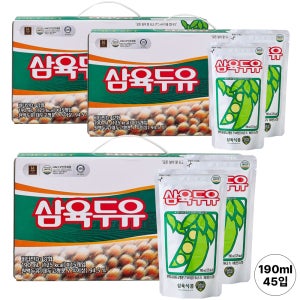 삼육두유 파우치 오리지널, 190ml, 45개
