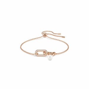 [스와로브스키/본사정품] Constella 로즈골드 크리스털 펄 팔찌M 5728588