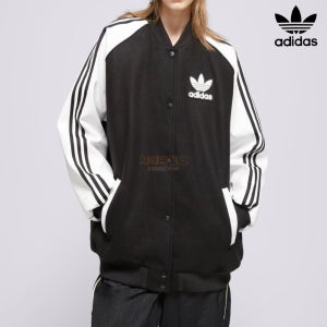 아디다스 SST 오버사이즈 남성 여성 루즈핏 바시티 자켓 블랙 화이트 IR5519