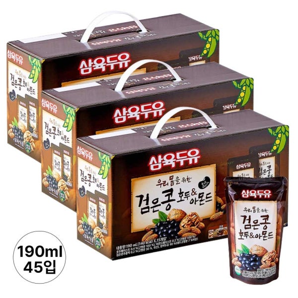 삼육두유 검은콩 호두&아몬드 파우치