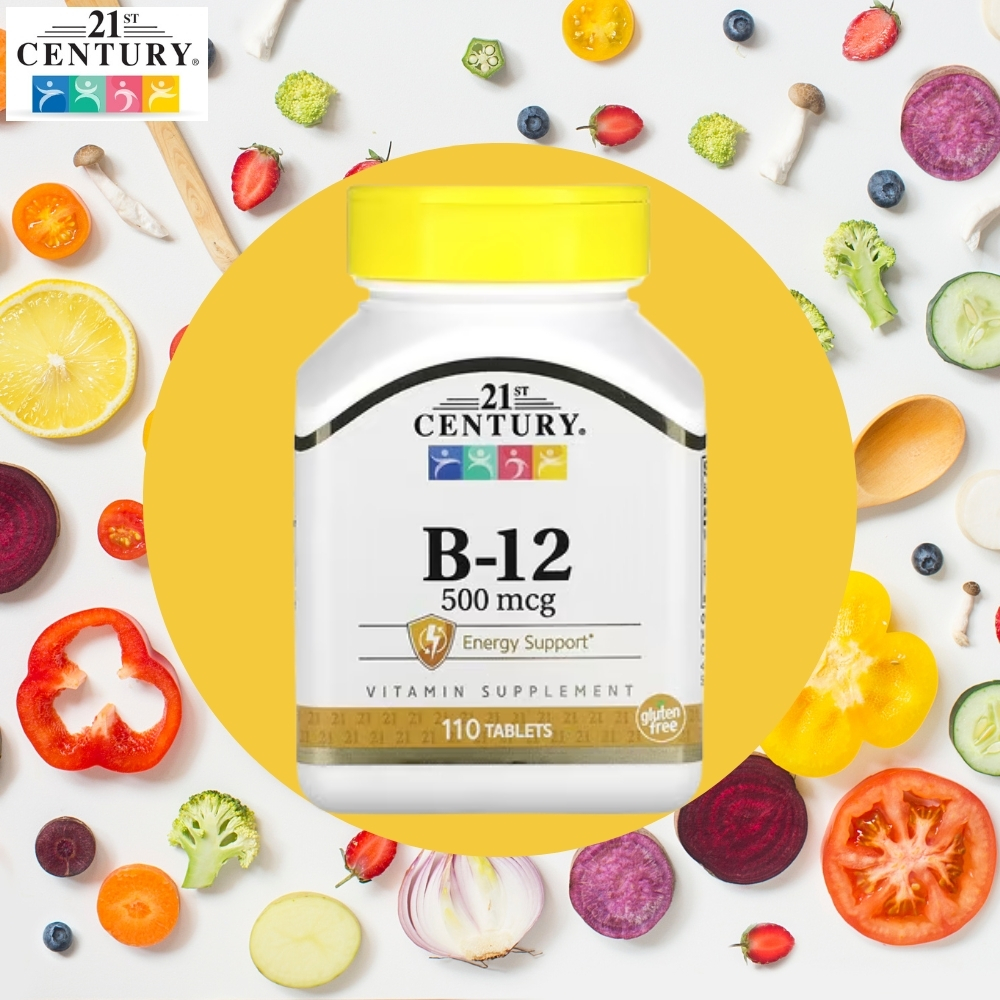 21세기센추리 비타민 B12 <b>시아노코발라민</b> Cyanocobalamin 110정