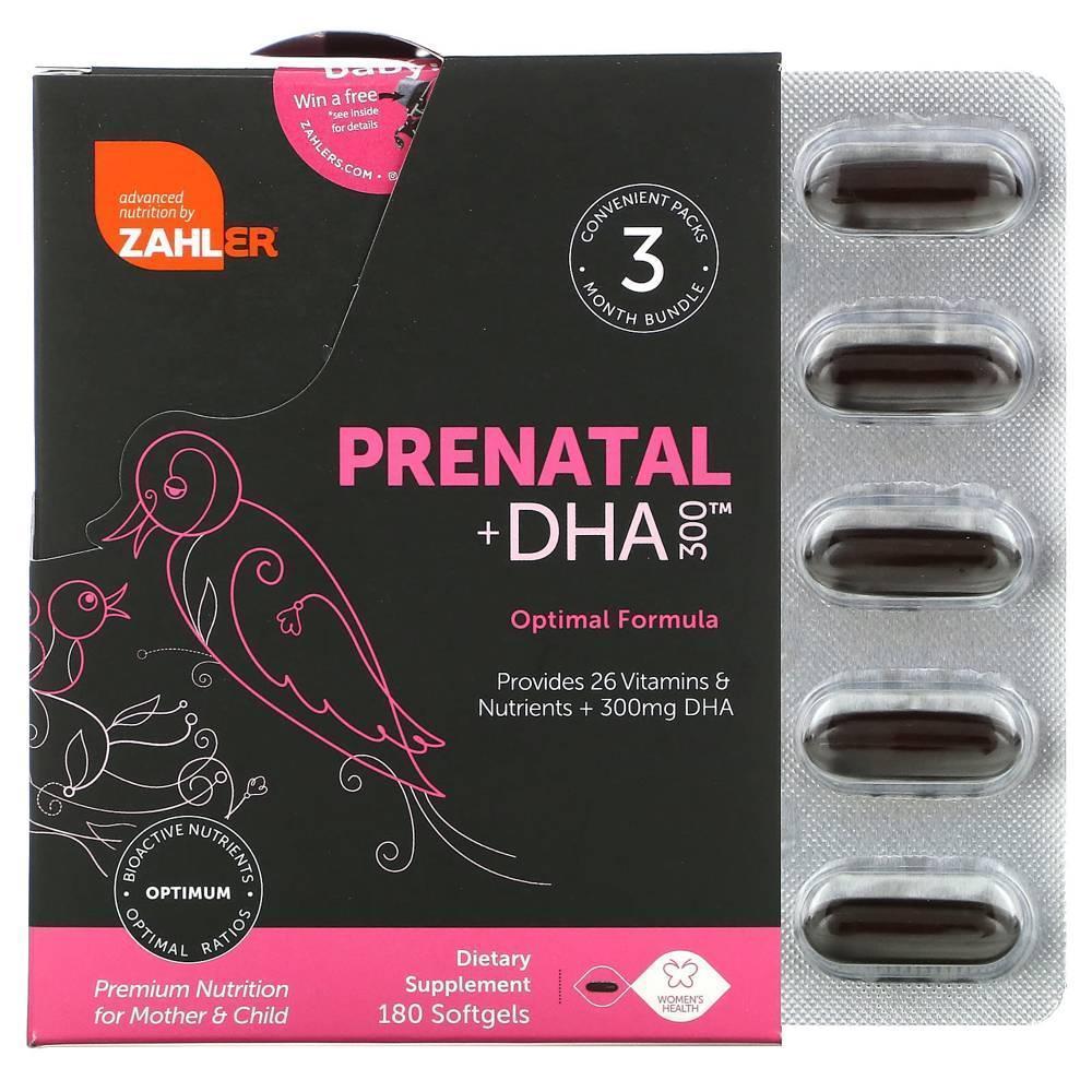 잘러 <b>프리네이탈</b> + <b>DHA 300</b> 옵티멀 포뮬러 소프트젤 180정 2개