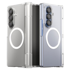 Qi2 Ready 아라리 갤럭시 맥세이프 케이스 풀커버 힌지보호 투명 누킨360M 클리어 매트, 갤럭시Z 폴드7