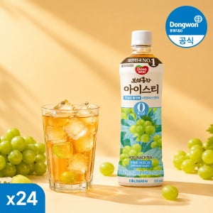 동원 보성홍차 아이스티 제로 샤인머스캣, 500ml, 24개
