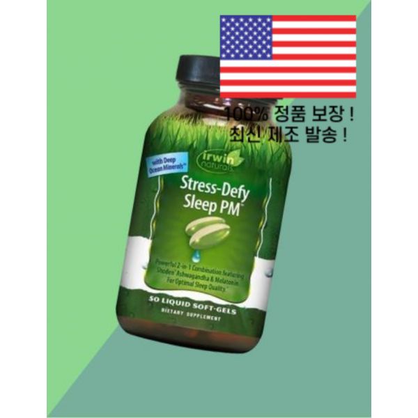 <b>어윈 내추럴</b> 디파이 슬립 PM 60 소프트젤 캡슐 Irwin Naturals