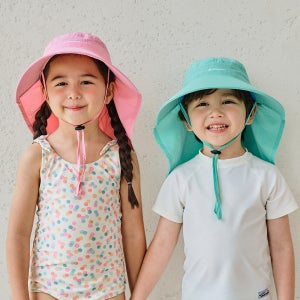 스윔어바웃 어린이 UV 자외선차단 플랩캡 여름 모자 자외선차단 키즈 버킷햇 물놀이