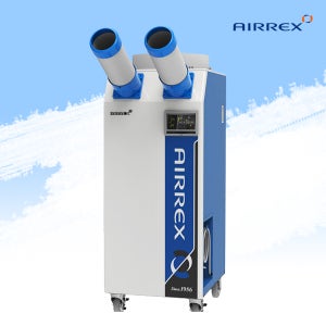 에어렉스 국산 산업용에어컨 이동식 야외용 실외기없는 냉방기 2구 HSC-2270N