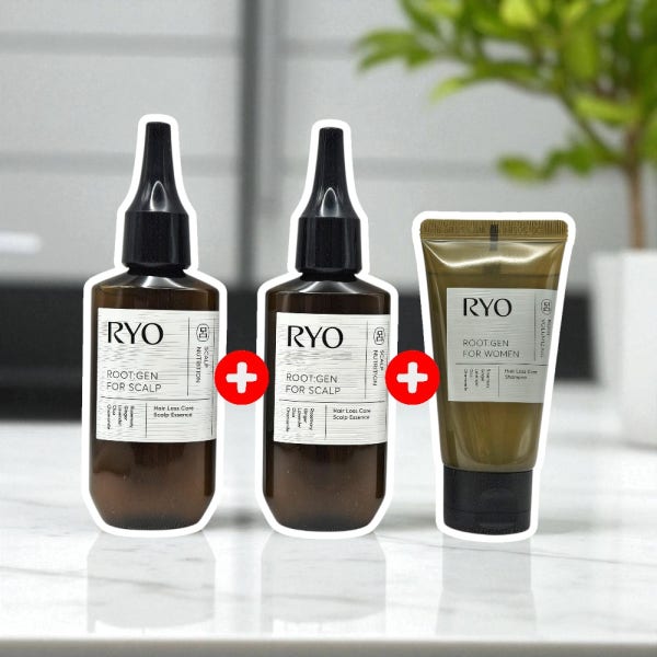 1+1 려 루트젠 탈모증상케어 두피에센스 80ml+80ml (+샴푸 50ml)