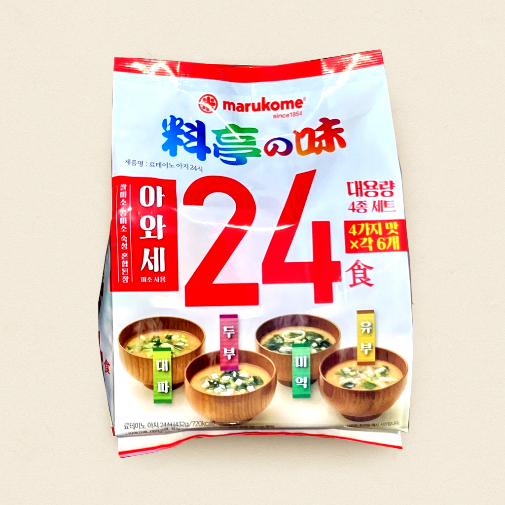 마루코메 료테이노아지 24식 미소시루 일본 즉석 미소 된장국