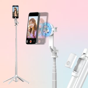 가벼운 미니 맥세이프 셀카봉 삼각대 핸드폰 짐벌 블루투스 셀카봉 아이폰 삼각대