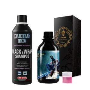 매니악 블랙 앤 랩 샴푸+ 카티바 습식 코팅제 원액 세트 산성 카샴푸 물때제거 광택제