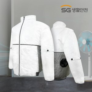 SG생활안전 쿨링 선풍기 자켓 M-WIND 여름 작업복 점퍼 아이스 쿨링팬 냉풍 송풍자켓