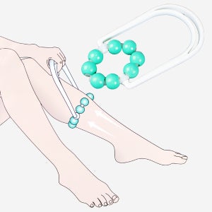 [1+1] 3358 종아리 마사지 360도 롤링 구슬 손잡이