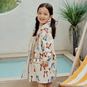 요바프 레인코트 리본 / 키즈 방수 우비 유아 아동 우비 생활방수 휴대용 레인웨어 남아 여아 공용 유치원 장마철 필수템