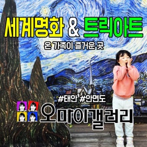 태안 가볼만한곳 오마이갤러리 가족 패키지 (성인2+어린이2) 안면도여행 실내체험