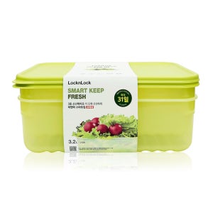 락앤락 스마트킵 프레쉬 3.2L 2P 밀폐용기 냉장고정리용기 반찬통 HLE5600NS2