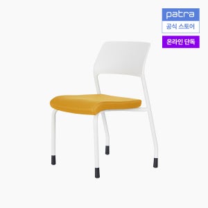 파트라 큐비 컴퓨터 학생 책상 의자 SSCV 글라이드타입, 옐로우