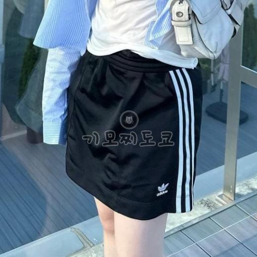 아디다스 오리지널 우먼스 치마 미니 스커트 블랙 JD0281