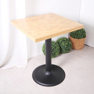 베네딕 칲보드 테이블 사각 원형다리 카페 식당 인테리어 600사각+450 원반다리