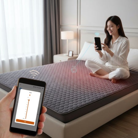 (2027년형 5세대) 한일온열기 IOT 스마트 그래핀 전기매트 온열 전기요 워셔블 침대용 2인용 킹사이즈 분리난방