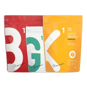 레인보우샵 삼총사 시그니처 프리미엄 대용량세트2kg (베이킹소다 + 구연산 + 과탄산소다)