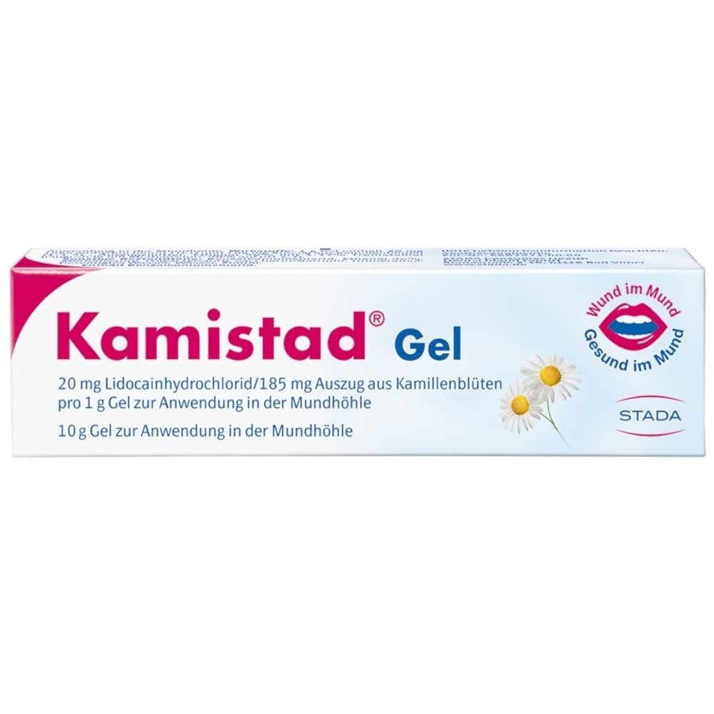 카미스타드 젤 10g, 잇몸과 구강 점막 염증을 완화하는 <b>구내염</b> 진통 젤, <b>독일</b> 카미스타드엔겔