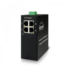 솔텍 산업용 4포트 스위칭허브 네트워크 인터넷 허브 SFC300T