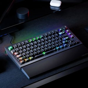 키크론 L5 HE 유선 자석축 래피드 트리거 게이밍 기계식 키보드, 사이버 블랙