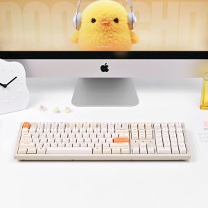 키크론 K10 PRO MAX 무선 기계식 키보드 애플 사무용 키보드 레트로 파스텔, 라이트 저소음 바나나축