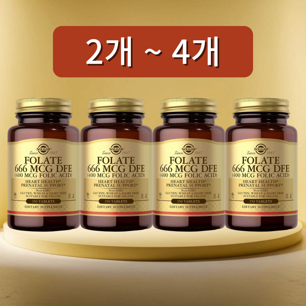 솔가 엽산 400mcg 250정, 4개