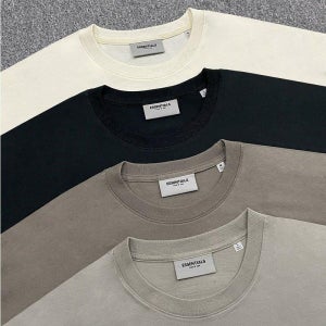 에센셜 ESSENTIALS 피오갓 로고 롱슬리브 남녀공용 반팔 3D 티셔츠