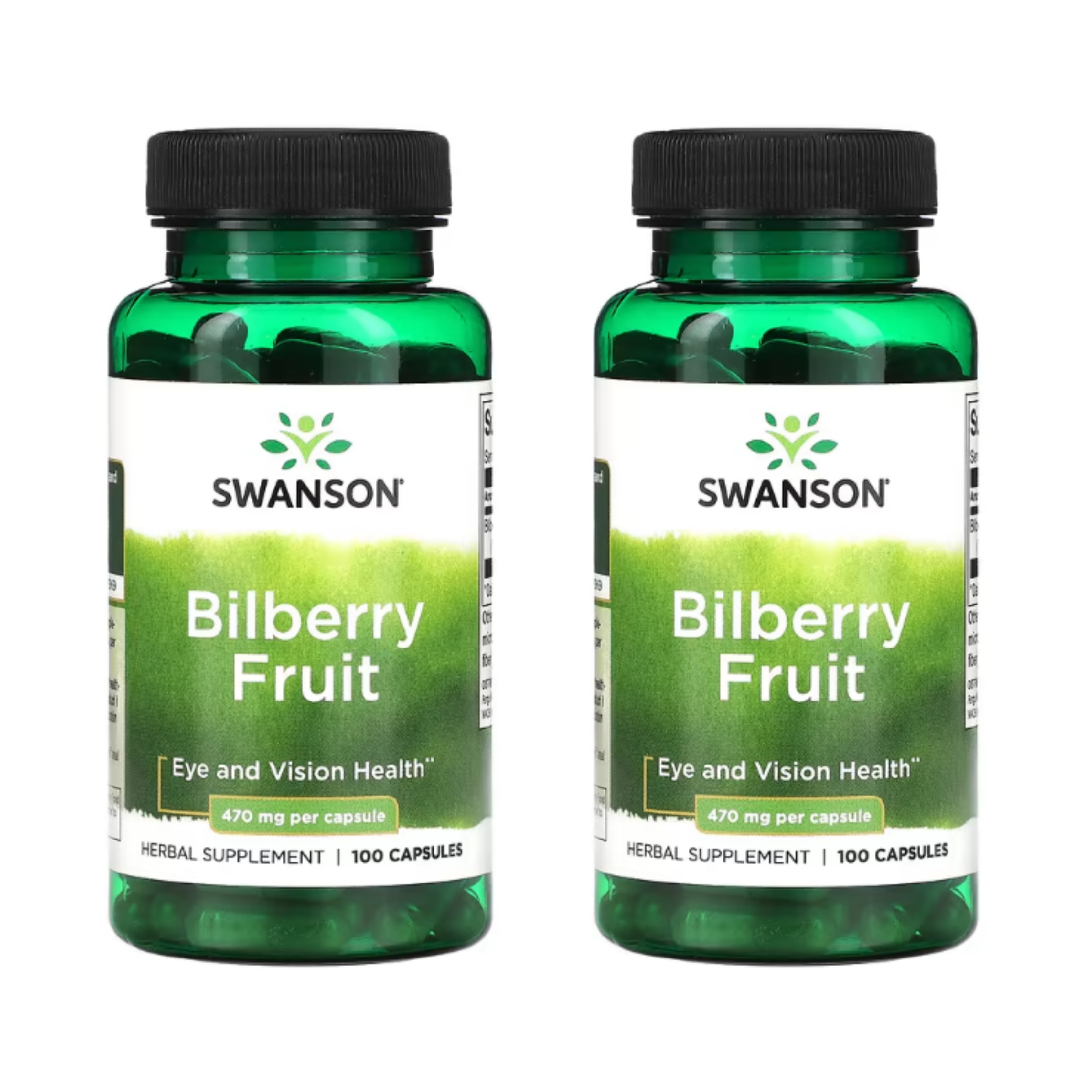 [1+1] 스완슨 빌베리 프루트 470mg 100캡슐 <b>Bilberry</b> Fruit