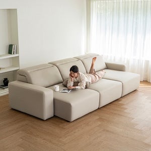 다채움가구 모션소파 가죽 알로 4인용 이지클린 2700 사이즈