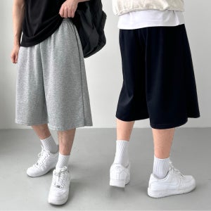 1+1 남자버뮤다팬츠 벌룬팬츠 통큰바지 남자7부반바지