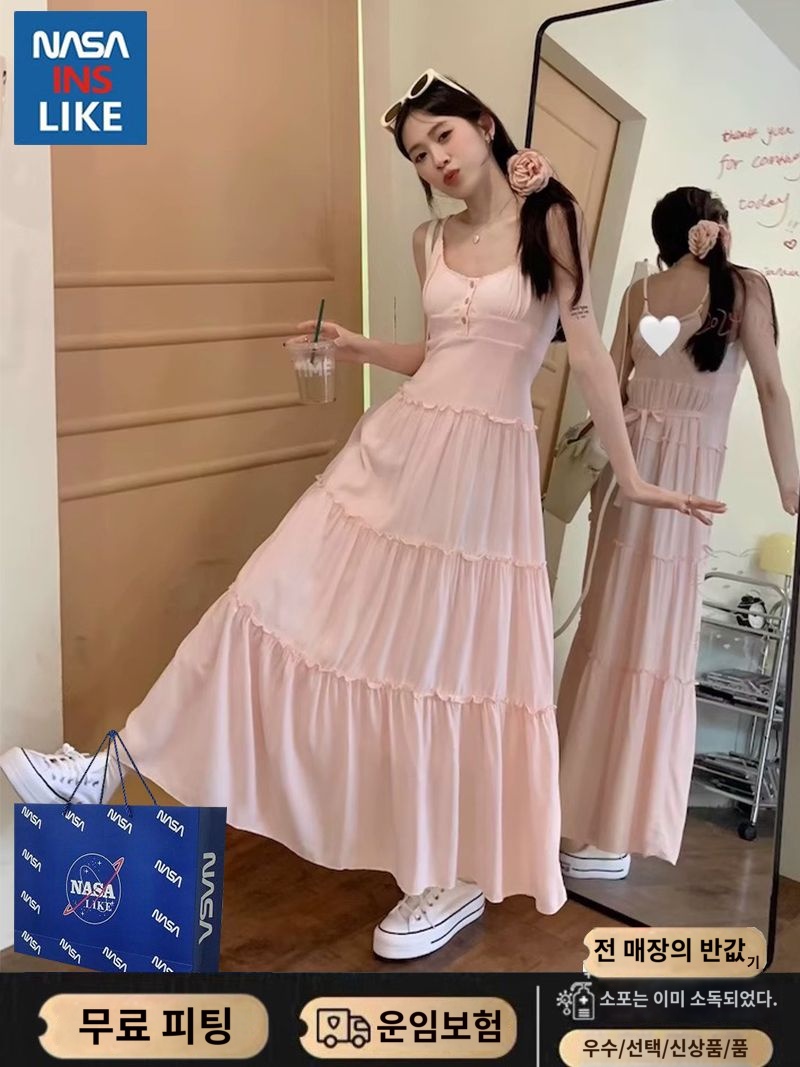 바캉스룩 휴양지 비치원피스 커버업 빅사이즈 나시 여성 해외여행 롱 여름 드레스 비치웨어