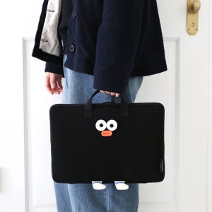 로마네 폼폼 와이드 13인치 노트북 파우치 가방 삼성 lg그램 맥북