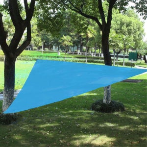 테라스 수영장 그늘막 실버코팅 삼각 4M 타프 세트 차박 캠핑용품 낚시터 선쉐이드