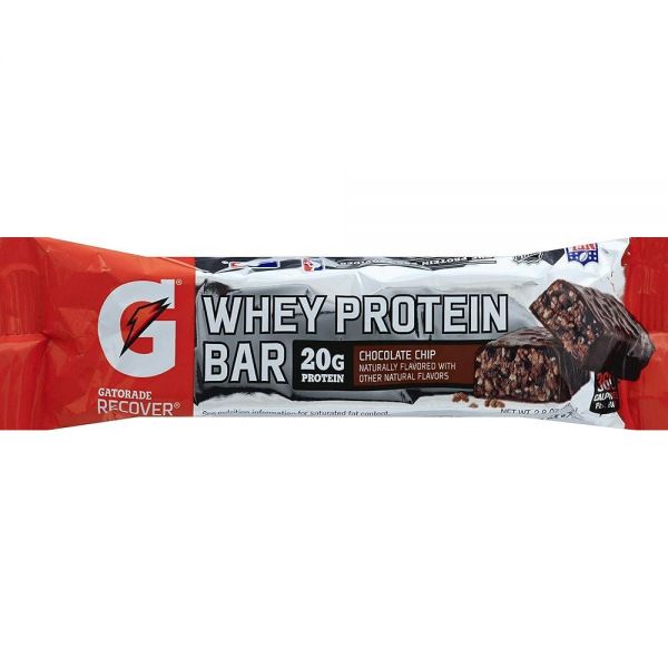 Quaker Hbc <b>Gatorade</b> 초콜릿 칩 <b>프로틴</b> 바 78.7g 357246