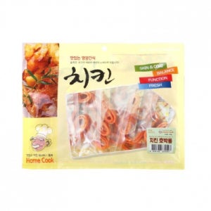 홈쿡 치킨 호박롤 400g 강아지 수제간식 저지방 고단백 피부장 건강 간식