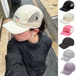 뉴발란스 러닝모자 컬러포인트 퍼포먼스 메쉬캡 러닝캡 나일론 대두 런닝모자 등산 여름 가벼운