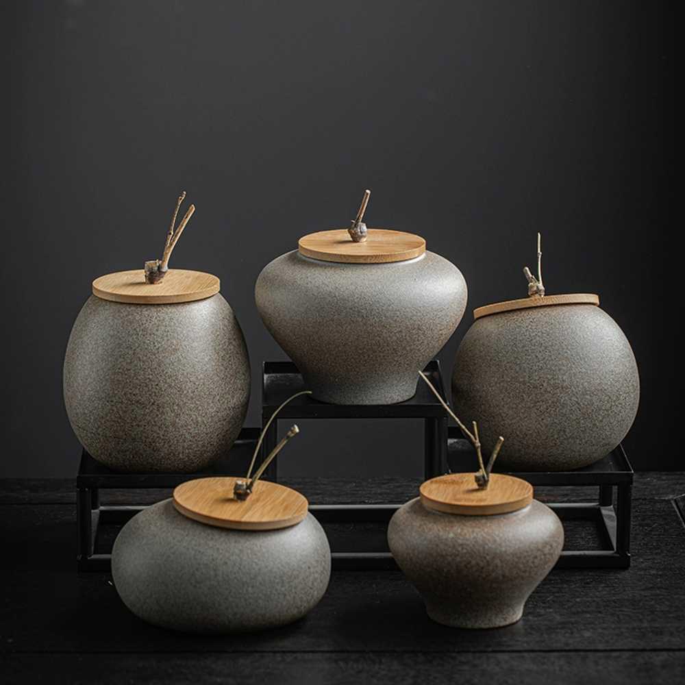 찻잎보관 커피콩 보관 밀폐용기 원두 <b>프레그</b>랑스 주방 용기 드립 피클 원 밀폐형 대나무덮개사구통 초황 소500ml