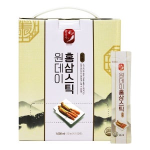 한삼수원데이홍삼스틱 100포 국내산6년근홍삼 전통원료7종함유 가족건강 홍삼선물