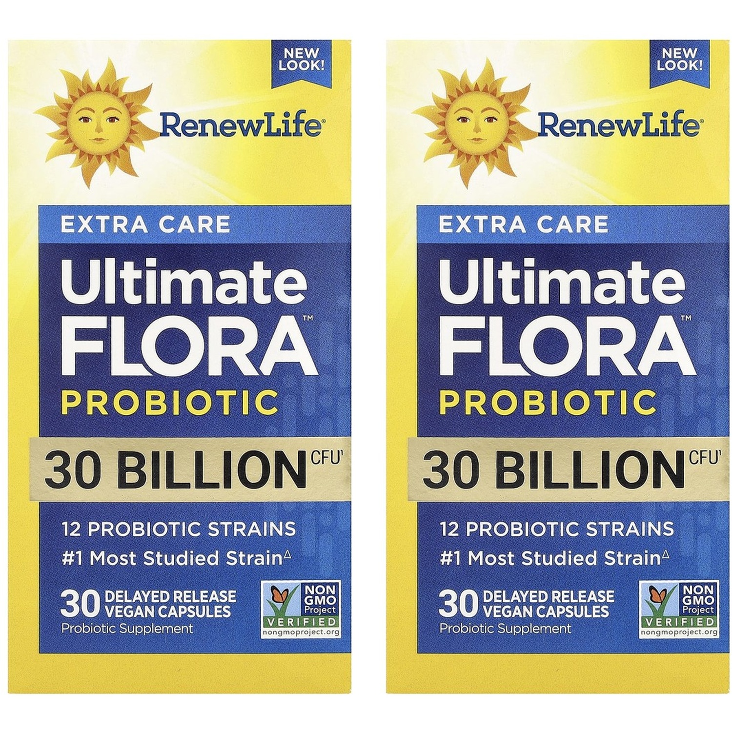리뉴라이프 <b>엑스트라케어</b> 얼티밋 플로라 <b>프로바이오틱 300억 30캡슐</b> (2개세트)