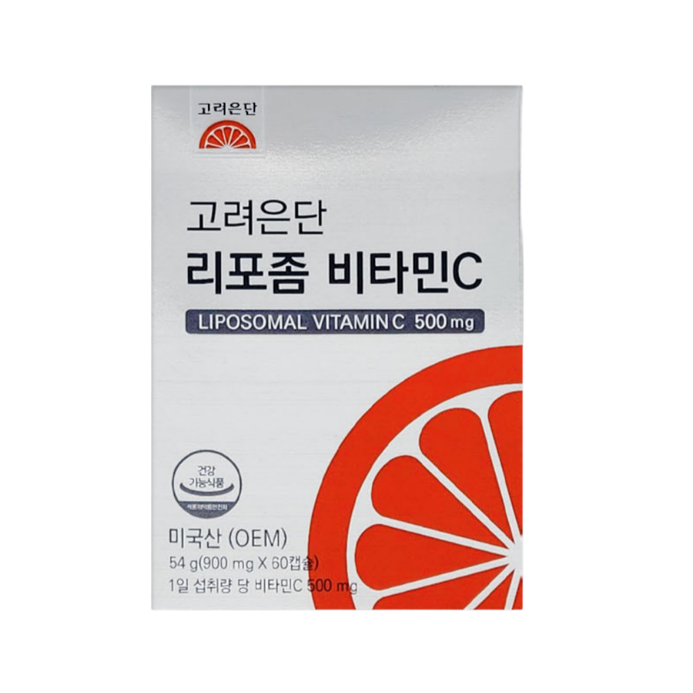 <b>고려은단</b> 리포좀 비타민C 비타민씨 고함량 900mg 60캡슐, 1개