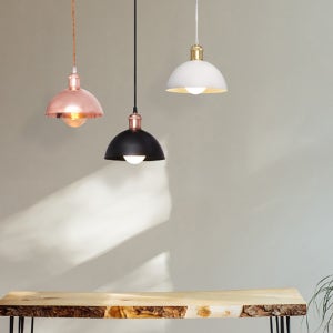 예쁜 인테리어 철재 천장 펜던트 카페 호텔 포인트 조명등 반공형 E26