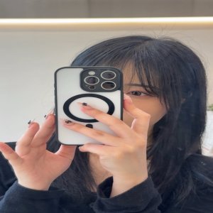 맥세이프케이스 2배자력 하이브리드 화이트 블랙 [1+1+1] 아이폰16프로케이스