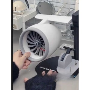 터보 팬 선풍기 스마트폰 무선 충전 핸드폰 무선 충전 LED 레드라이트