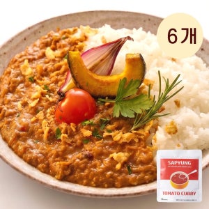 사평 숙성 진한 맛 저수분 일본카레 토마토카레, 180g, 6개