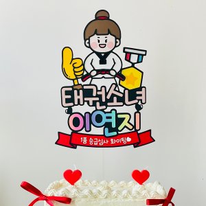 태권도토퍼 승품 승급심사 겨루기대회 시합 응원 축하 품새 심사 태권도장 졸업 입학 단체선물