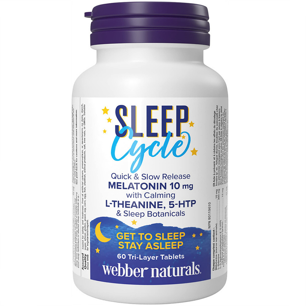 <b>웨버</b>네츄럴 수면건강 영양제 Webber Naturals Sleep 60정 캐나다산